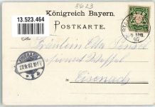 96231 W8623 Staffelstein , Oberfr 1897 Lithographie Rathaus Adam Riese Ivo Victor v. Scheffel