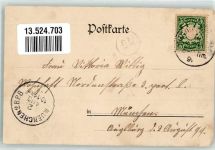 63739 W8750 Aschaffenburg 1899 Gebrauchsspuren Donauwörtherstraße