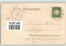 83278 W8220 Traunstein , Oberbay 1903 Lithographie Spatz Mädchen Pension Bad Empfing Hohes Kreuz