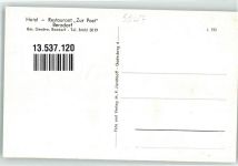 50389 W5047 Berzdorf Foto AK Gasthaus zur Post Gastraum Tresen