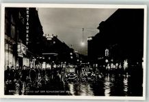 Breslau Wroclaw - Schweidnitzer Straße Oldtimer b. Nacht