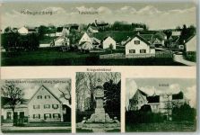 82297 W8081 Hofhegnenberg Foto AK Kolonialwaren Spitzweck Kriegerdenkmal Schloß