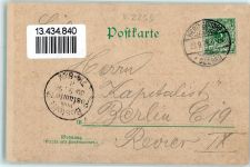 23777 W2444 Heringsdorf , Holst 1898 - Lindemanns Hotel Landkarte