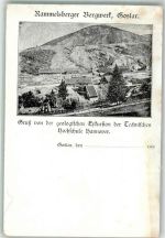 W3380 Goslar Rammelsberger Bergwerk Bergbau Foto AK