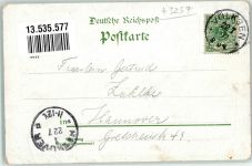 31832 W3257 Springe , Deister 1897 Gebrauchsspuren Lithographie Bahnhof Kriegerdenkmal Hotel Meyer Kaiserl. Jagdschloß