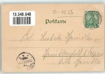 15859 O1233 Storkow , Mark 1901 Gebrauchsspuren Lithographie Postamt Kgl. Amtsgericht Dolgen-See