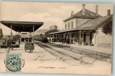 55300 Saint-Mihiel 1904 - Bahnhof Briefmarke Bildseite