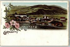 93468 W8491 Miltach Gebrauchsspuren Lithographie Bauernhof Lybellen