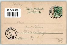 06537 O4711 Sittendorf 1899 Lithographie Reiterstandbild Hotel Schalk Rothenburg Kaiser Wilhelm-Denkmal Kyffhäuser