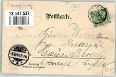 73072 W7322 Donzdorf 1898 Lithographie Gasthaus Kuchalb