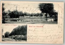 24610 W2351 Gönnebek 1904 - Gasthaus Saggau Dorfteich