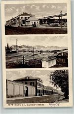77652 W7600 Offenburg 1918 Foto AK Am Bahnhof