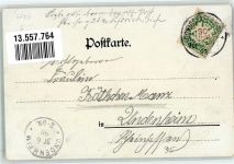 67059 W6700 Ludwigshafen am Rhein 1898 Gebrauchsspuren Lithographie Gesellschaftshaus Bade-Anstalt Straßenbahn