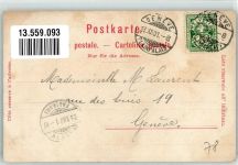 Genève Genf La Tribune de Geneve Durchbrochene Papierwand Zeitung 1901