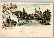 74731 W6968 Walldürn 1898 Lithographie Otmar Zieher Wallfahrtskirche