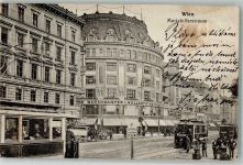 1060 Wien 6. Bezirk, Mariahilf 1914 - Mariahilferstraße Straßenbahn Nr. 50