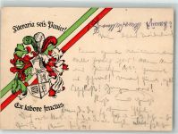 O5701 Saalfeld b Mühlhausen, Thür Ort lt. Stempel Studentenwappen