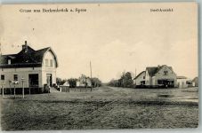 15518 O1241 Berkenbrück b Fürstenwalde, Spree 1915 - Dorfstraße Ladengeschäfte