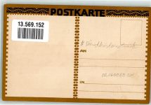 W8000 München sign. Carl Kunsr Ludwigsbücke Künstlersteindruck Künstlerkarte