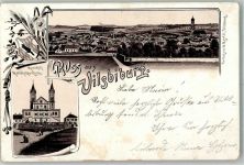 84137 W8313 Vilsbiburg 1900 Lithographie Vorläufer Mariahilf-Kirche