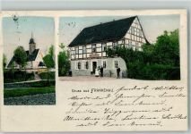 09648 O9291 Frankenau b Rochlitz 1904 - Kirche Gasthaus Fahrrad