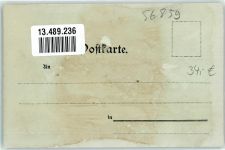 56859 W5584 Alf Gebrauchsspuren Gasthaus Waldfrieden Litho