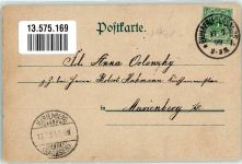 08297 O9417 Zwönitz 1899 Lithographie Bahnhof Kriegerdenkmal