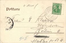 16244 O1301 Werbellin 1904 Gebrauchsspuren Gasthaus Dorfkirche