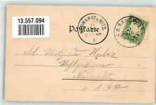 84149 W8319 Velden , Vils 1902 Lithographie K.B. Bahnpost 21.3.02 Kirchgasse