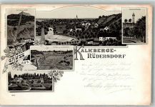 15345 O1274 Kalkberge 1900 Lithographie Die Hohe Halde Der Glockenberg Tiefbau Aussichtsturm