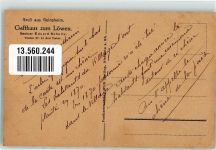 65468 W6097 Geinsheim , Kr Groß-Gerau - Gasthaus zum Löwen Römerplatz Rathaus Friedenseiche
