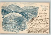 83471 W8240 Obersalzberg 1897 BOAKC Vorläufer Druck um 1890 Villa Regina