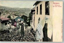 Sarajevo Sarajewo - Türkinnen auf der Straße Pferdefuhrwerk