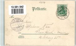 65817 W6239 Eppstein , Taunus 1902 Lithographie Hof Häusel Gasthaus zur schönen Aussicht