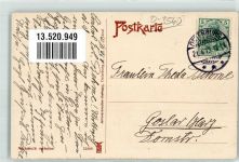 39606 O3540 Osterburg Altmark 1913 - Breite Straße Wallpromenade Schillerplatz Stadtwappen