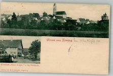 86438 W8901 Kissing - Gasthaus Blaues Krügle Kirche St. Stephan