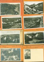 88631 W7792 Beuron Kleinposten bis 20 Lot mit 20 AK Schloss Bronnen Musterkarten Original aus Metzarchiv Bestellvorgänge und Auflagenzahlen
