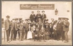 01773 O8242 Altenberg , Erzgeb Kabinettfoto Gasthof Hammergut, Kratzhammer 1906