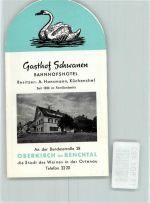 77704 W7602 Oberkirch , Baden Faltprospekt Gasthaus Schwanen