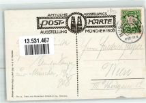 W8000 München sign. Müller-Hofmann Kunstausstellung 1908