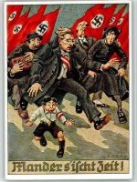 Graz 01.Bez.:Innere Stadt Befreites Volk Schuschnigg Mander s'ischt Zeit sign. Köck Propaganda WK II 1938 BOAKC