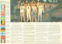 Roma Rom Petersplatz Petersdom Vatikan Olympiade 1960 Der olympische Fackellauf Künstlerkarte Olympiade Klapp AK