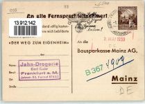 W6500 Mainz a Rhein Bausparkasse Der Weg zum Eigenheim WK II Sparkasse 1939