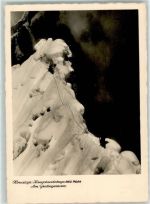 Deutsche Himalajafahrt 1931 Anstieg zum Gratlager auf dem Felsturm Bergsteiger AK Expedition Foto AK