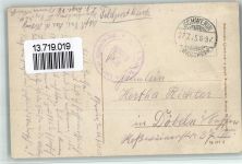 Schwerin a. Warthe Skwierzyna 1915 BOAKC Feldpost Inf. Regt. Geschäft Delikatessen Poststrasse