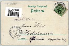 99867 O5800 Gotha , Thür 1897 Gebrauchsspuren Lithographie Schloss Friedenstein Rathaus Orangerie Hoftheater Herzogl. Park