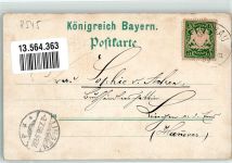 91174 W8545 Spalt 1898 Gebrauchsspuren Lithographie Bad u. Kurhaus Kurgarten