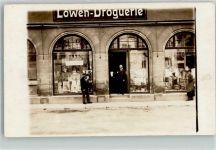 Geschäft Löwen Drogerie Kaufhaus Privatfoto AK