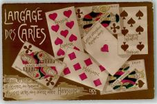 Langage des Cartes Verlag DIX 353 Kartenspiel Foto AK