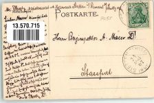 71394 W7053 Stetten im Remstal 1907 - Schloß Stetten Stadtwappen